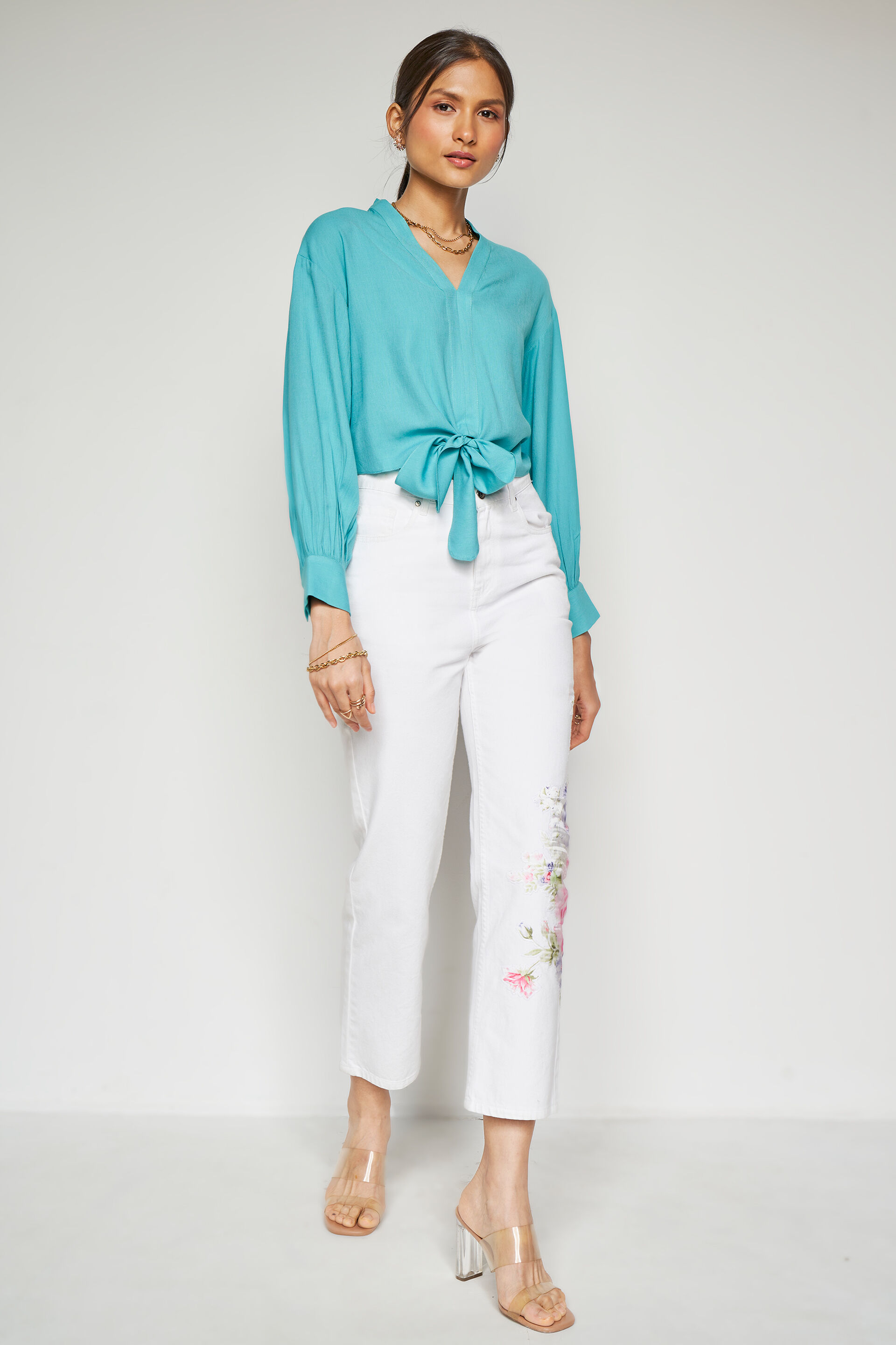 Power Hour Top, Turquoise, image 2